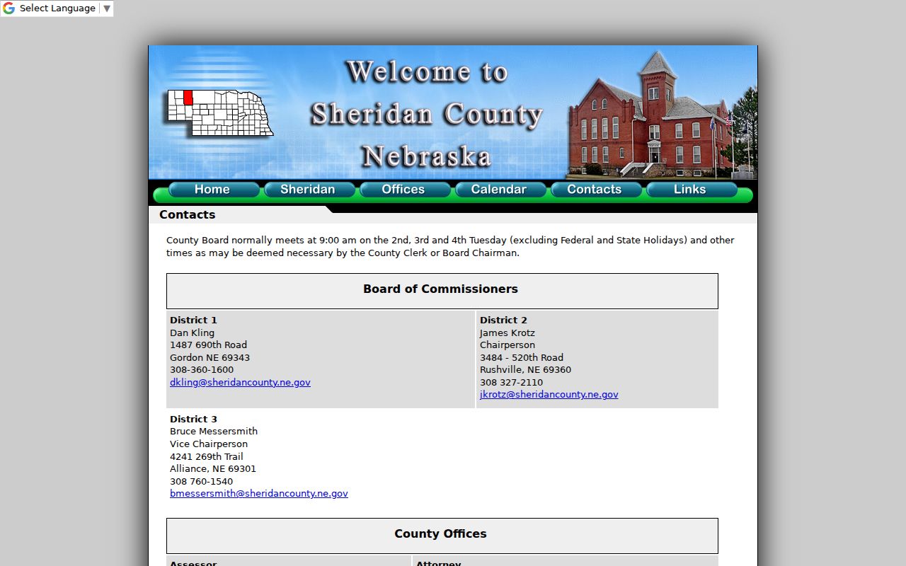 Sheridan County criminal records office contact directory